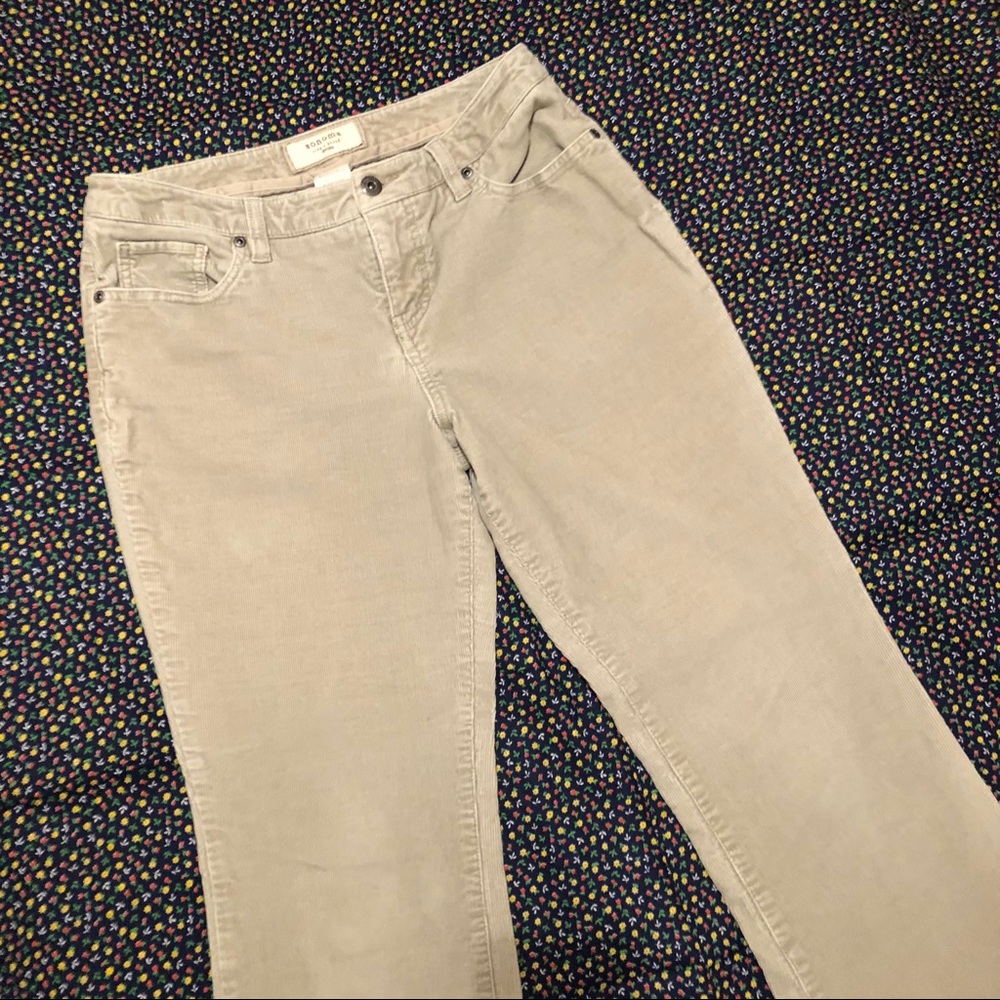 Bootcut, Corduroy Khaki Pants